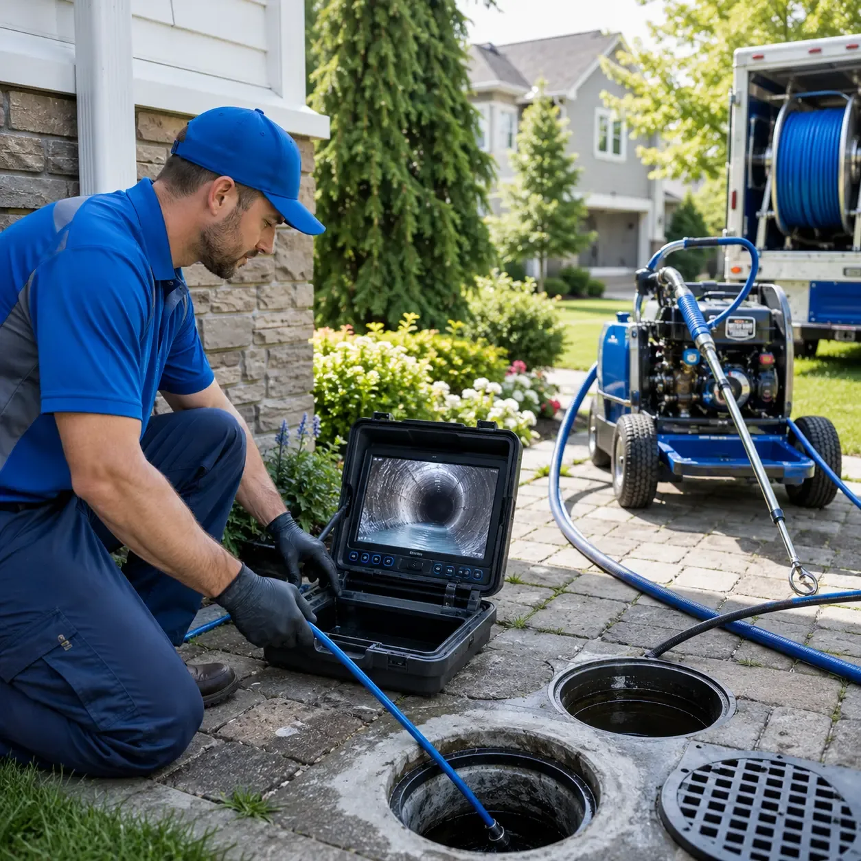 Outdoor drain cleaning professionals serving Bel Aire, KS